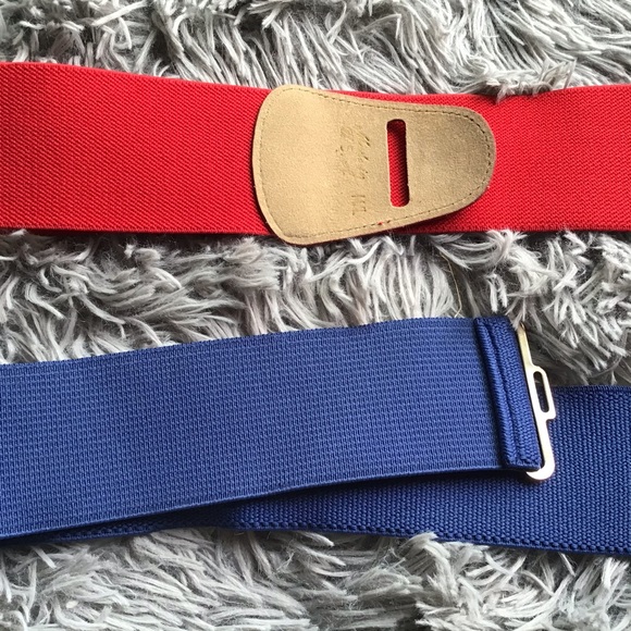 2 Vintage Belts.VTG Elastic Croc Print Buckle - Picture 7 of 7